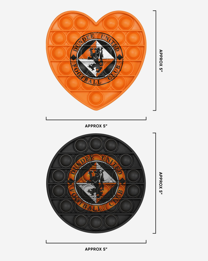 Dundee United FC 2 Pack Circle & Heart Push-Itz Fidget FOCO - FOCO.com | UK & IRE