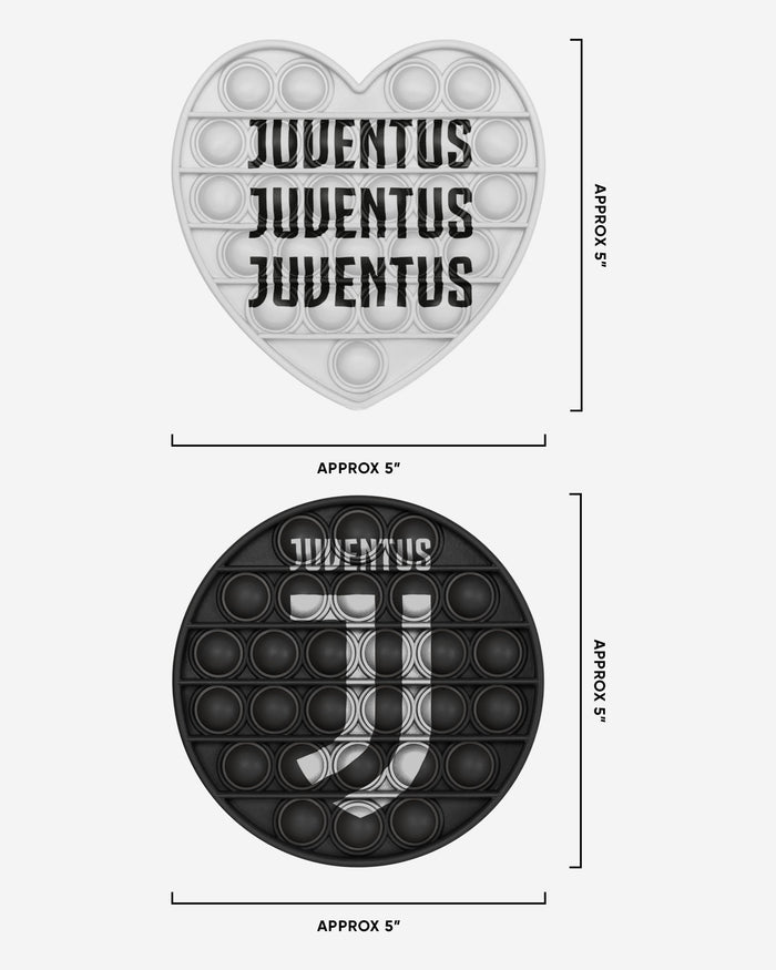 Juventus FC 2 Pack Circle & Heart Push-Itz Fidget FOCO - FOCO.com | UK & IRE