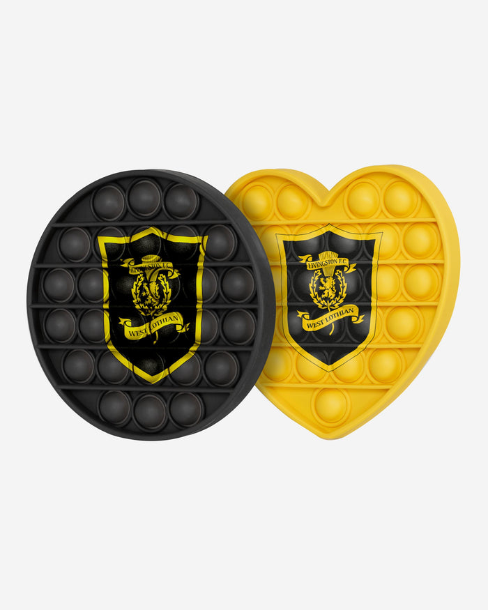 Livingston FC 2 Pack Circle & Heart Push-Itz Fidget FOCO - FOCO.com | UK & IRE