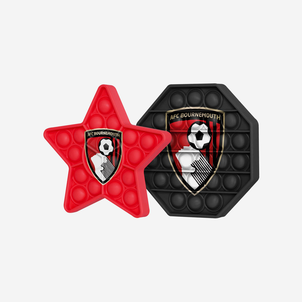 AFC Bournemouth 2 Pack Octagon & Star Push-Itz Fidget FOCO - FOCO.com | UK & IRE