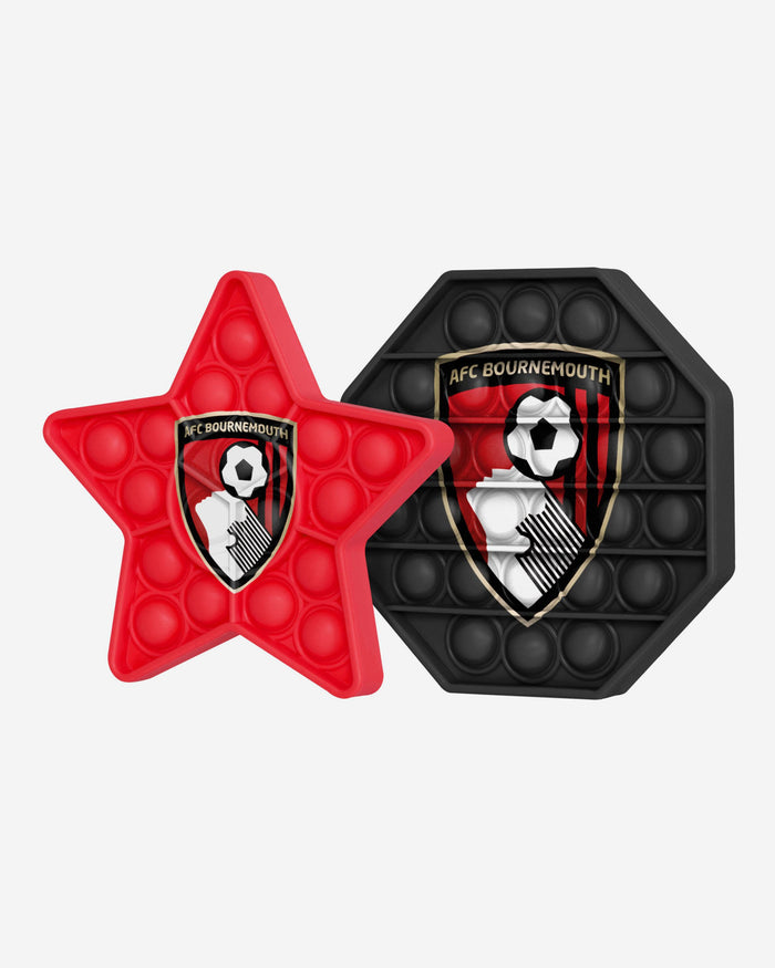 AFC Bournemouth 2 Pack Octagon & Star Push-Itz Fidget FOCO - FOCO.com | UK & IRE