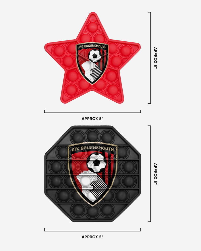 AFC Bournemouth 2 Pack Octagon & Star Push-Itz Fidget FOCO - FOCO.com | UK & IRE