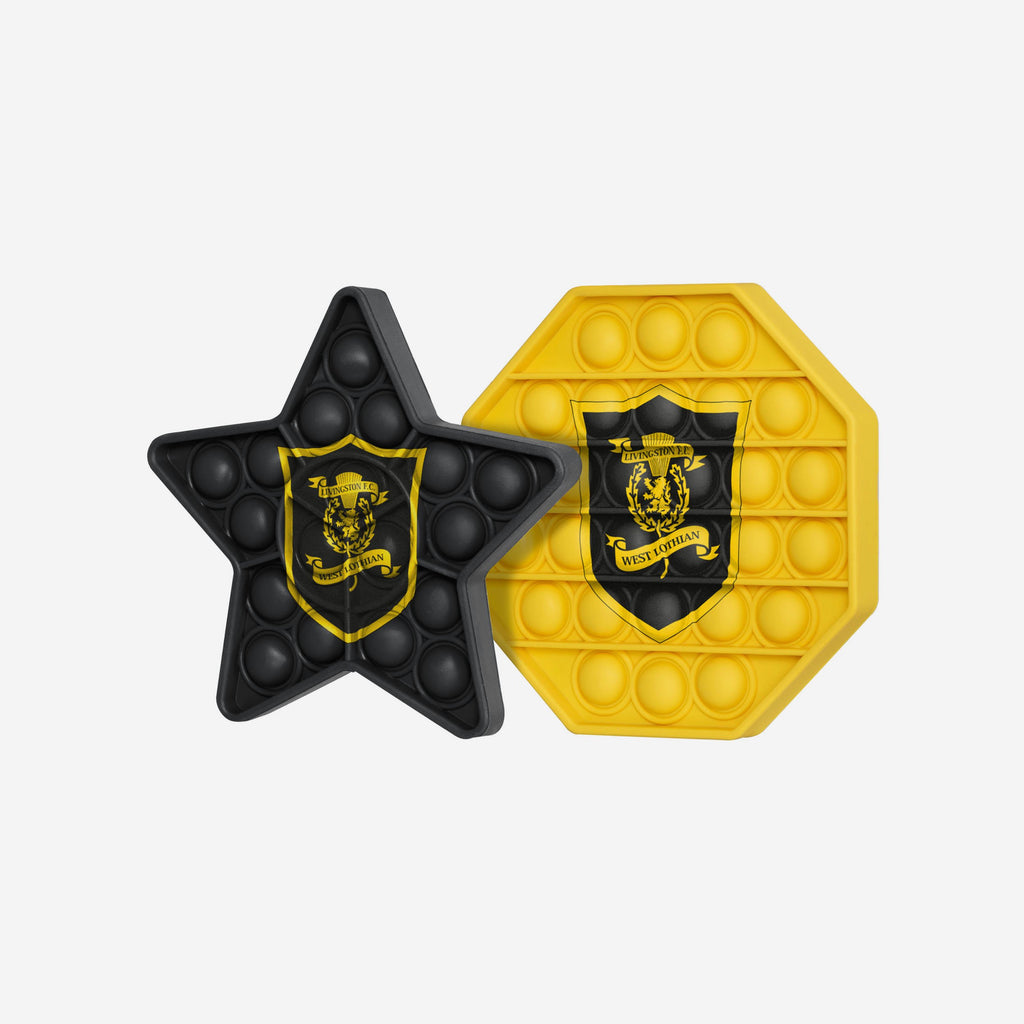 Livingston FC 2 Pack Octagon & Star Push-Itz Fidget FOCO - FOCO.com | UK & IRE