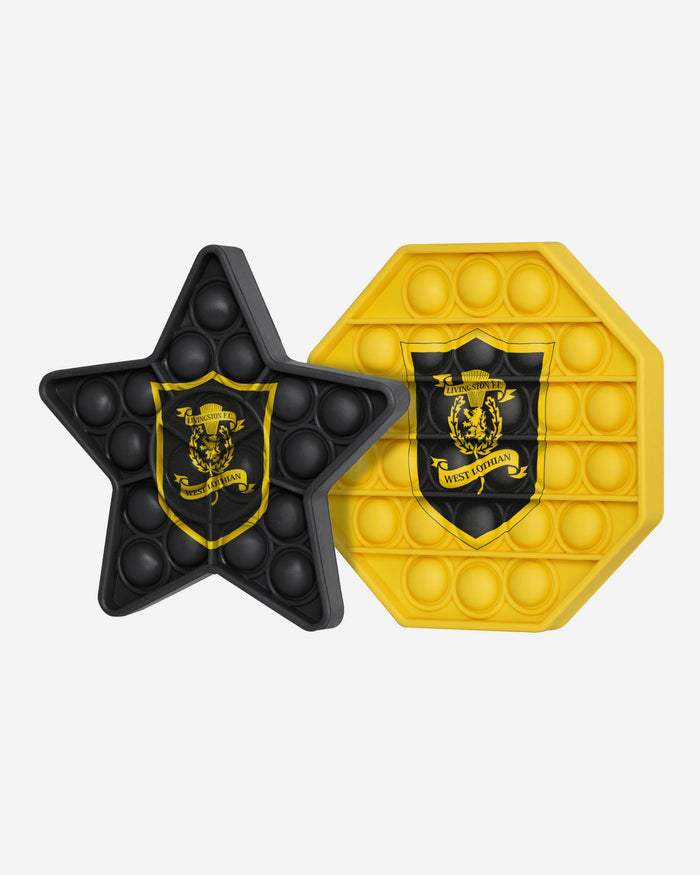 Livingston FC 2 Pack Octagon & Star Push-Itz Fidget FOCO - FOCO.com | UK & IRE