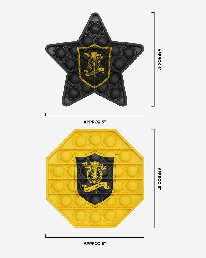 Livingston FC 2 Pack Octagon & Star Push-Itz Fidget FOCO - FOCO.com | UK & IRE