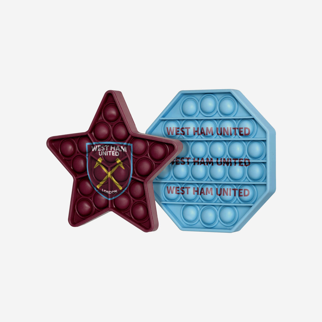 West Ham United FC 2 Pack Octagon & Star Push-Itz Fidget FOCO - FOCO.com | UK & IRE