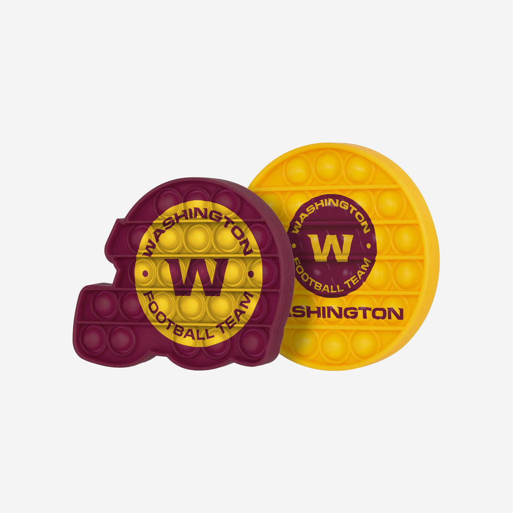 Washington Commanders 2 Pack Helmet & Circle Push-Itz Fidget FOCO - FOCO.com | UK & IRE