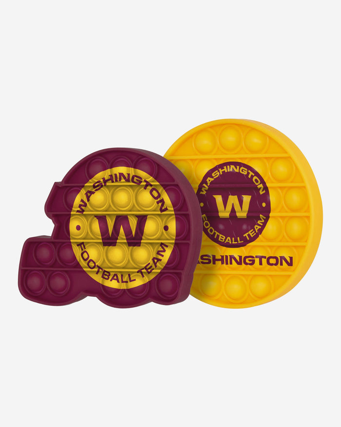 Washington Commanders 2 Pack Helmet & Circle Push-Itz Fidget FOCO - FOCO.com | UK & IRE