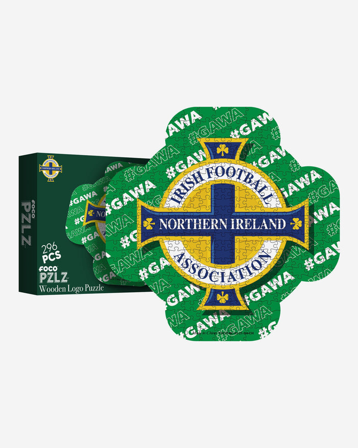 Northern Ireland Wood PZLZ Logo FOCO - FOCO.com | UK & IRE