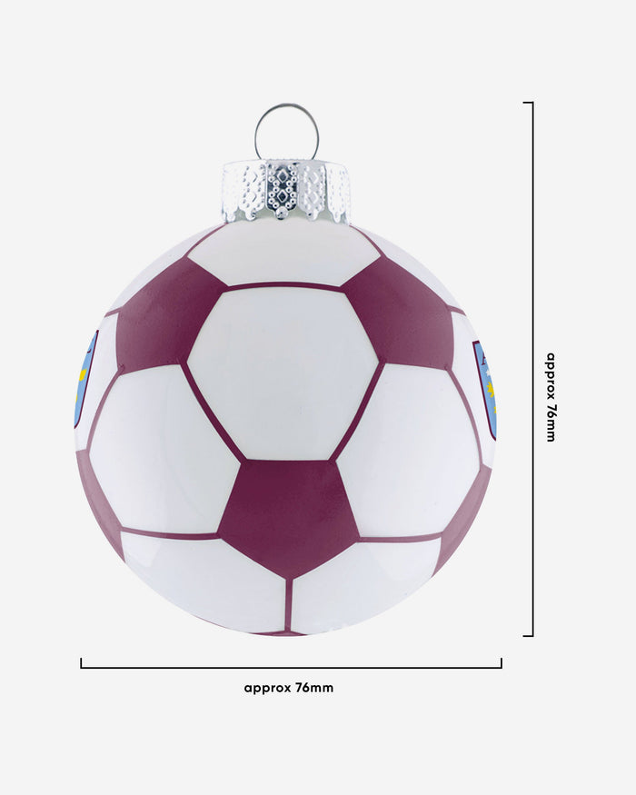 Aston Villa FC 3 Pack Football Ornament FOCO - FOCO.com | UK & IRE