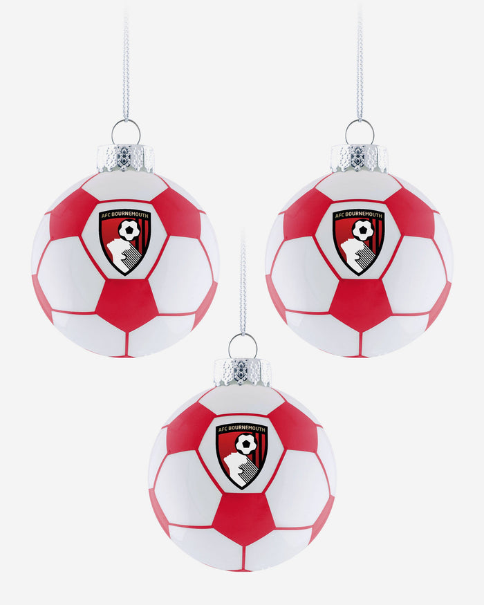 AFC Bournemouth 3 Pack Football Ornament FOCO - FOCO.com | UK & IRE