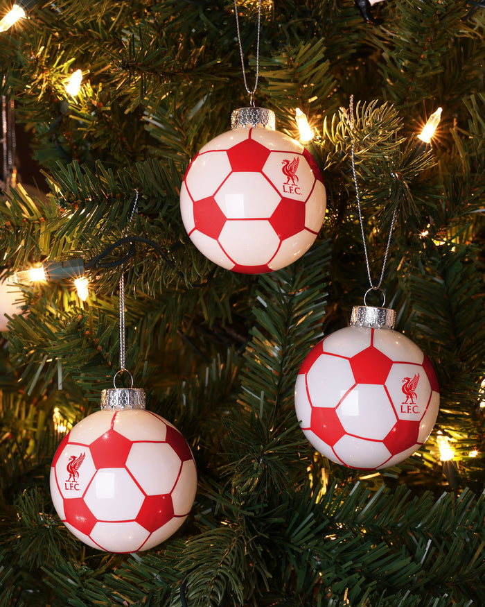 Liverpool FC 3 Pack Football Ornament FOCO - FOCO.com | UK & IRE