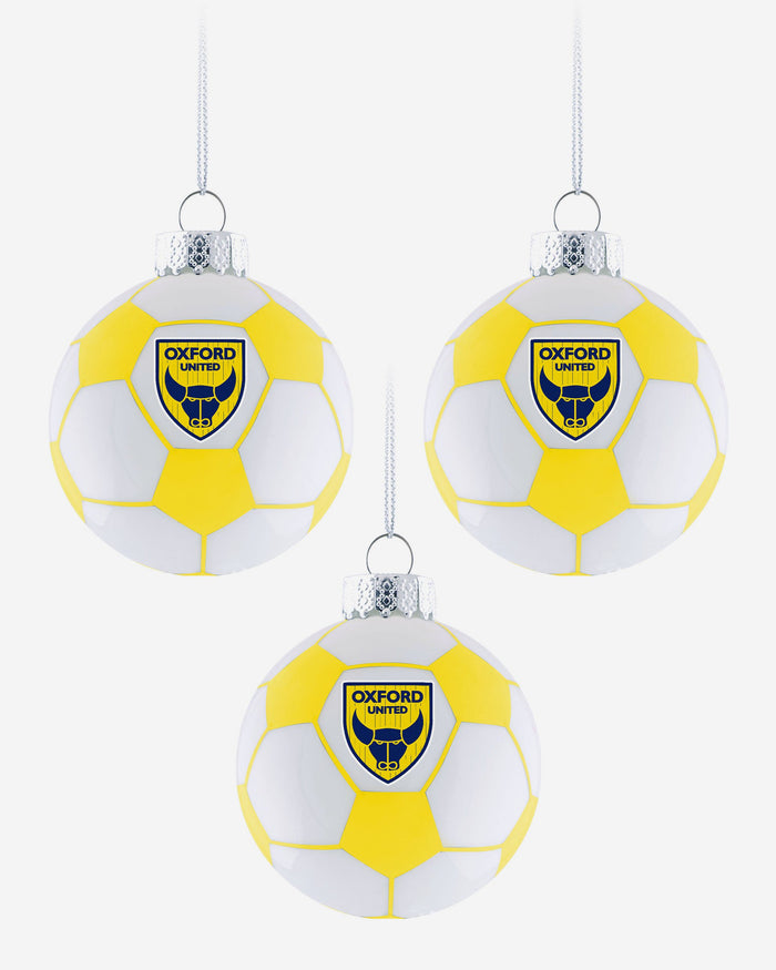 Oxford United FC 3 Pack Football Ornament FOCO - FOCO.com | UK & IRE