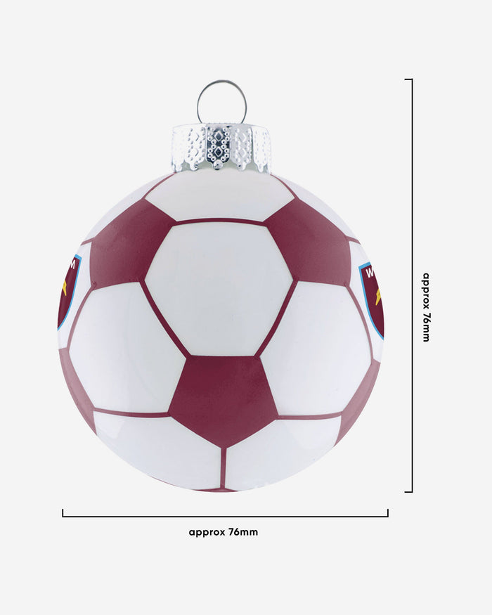 West Ham United FC 3 Pack Football Ornament FOCO - FOCO.com | UK & IRE