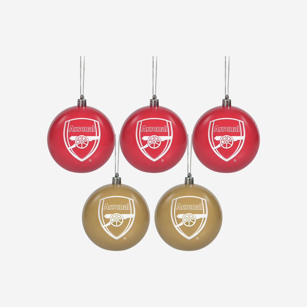 Arsenal FC 5 Pack Bauble Set FOCO - FOCO.com | UK & IRE