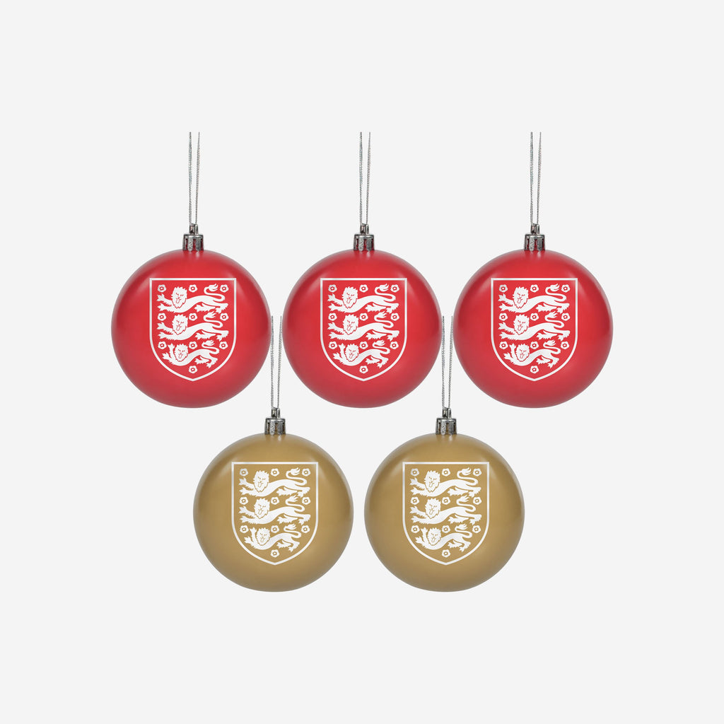 England 5 Pack Bauble Set FOCO - FOCO.com | UK & IRE
