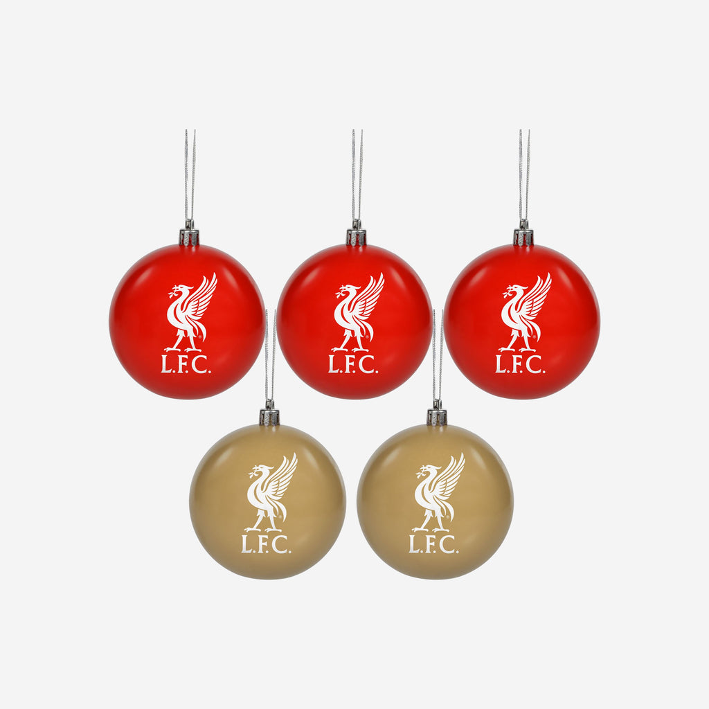 Liverpool FC 5 Pack Bauble Set FOCO - FOCO.com | UK & IRE