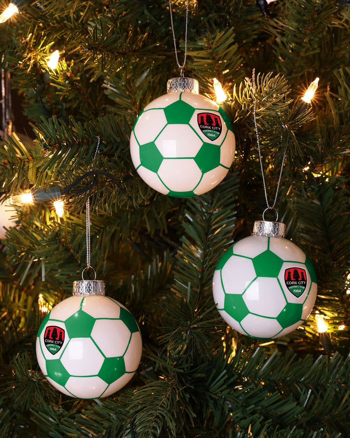 Cork City FC 3 Pack Football Ornament FOCO - FOCO.com | UK & IRE