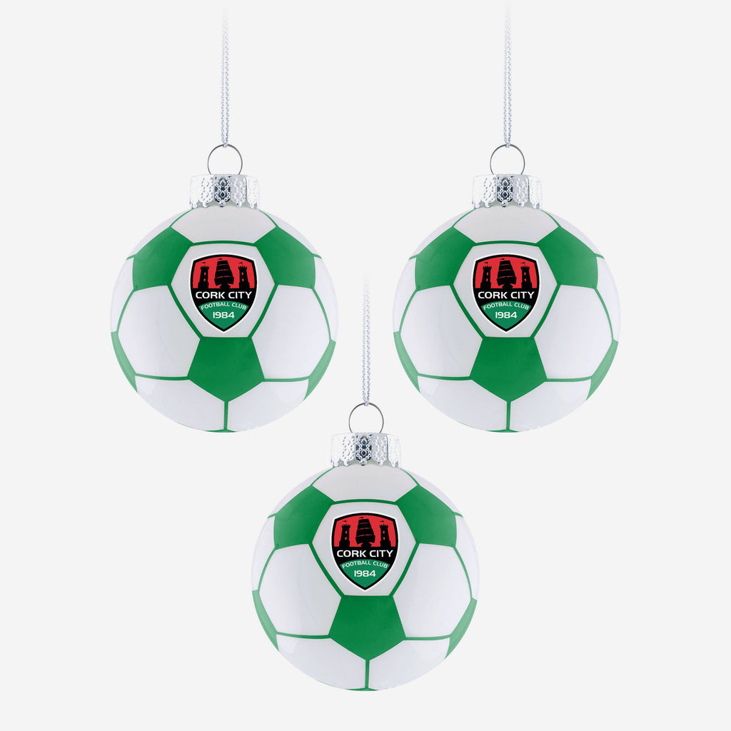 Cork City FC 3 Pack Football Ornament FOCO - FOCO.com | UK & IRE