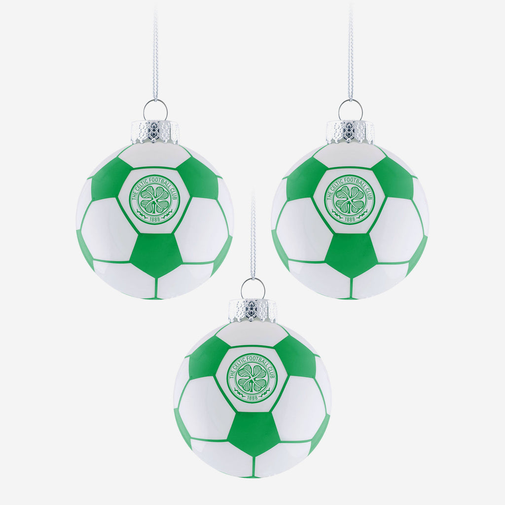 Celtic FC 3 Pack Football Ornament FOCO - FOCO.com | UK & IRE