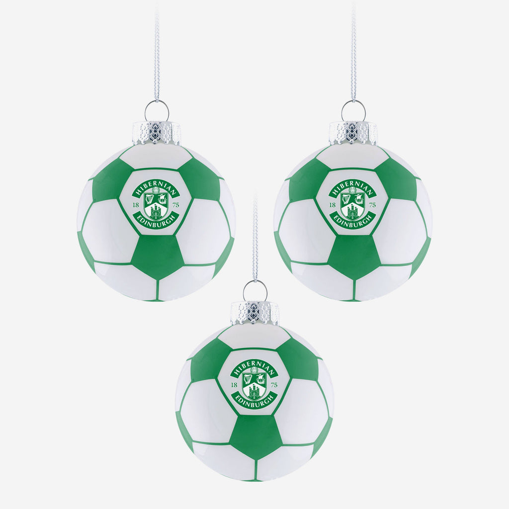 Hibernian FC 3 Pack Football Ornament FOCO - FOCO.com | UK & IRE