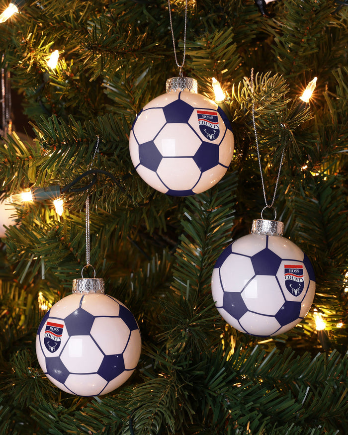 Ross County FC 3 Pack Football Ornament FOCO - FOCO.com | UK & IRE