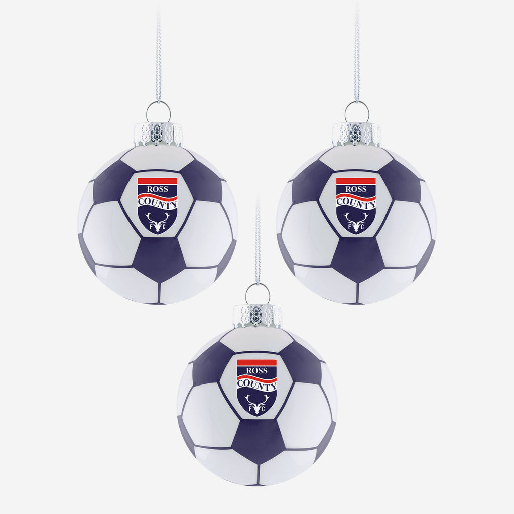 Ross County FC 3 Pack Football Ornament FOCO - FOCO.com | UK & IRE