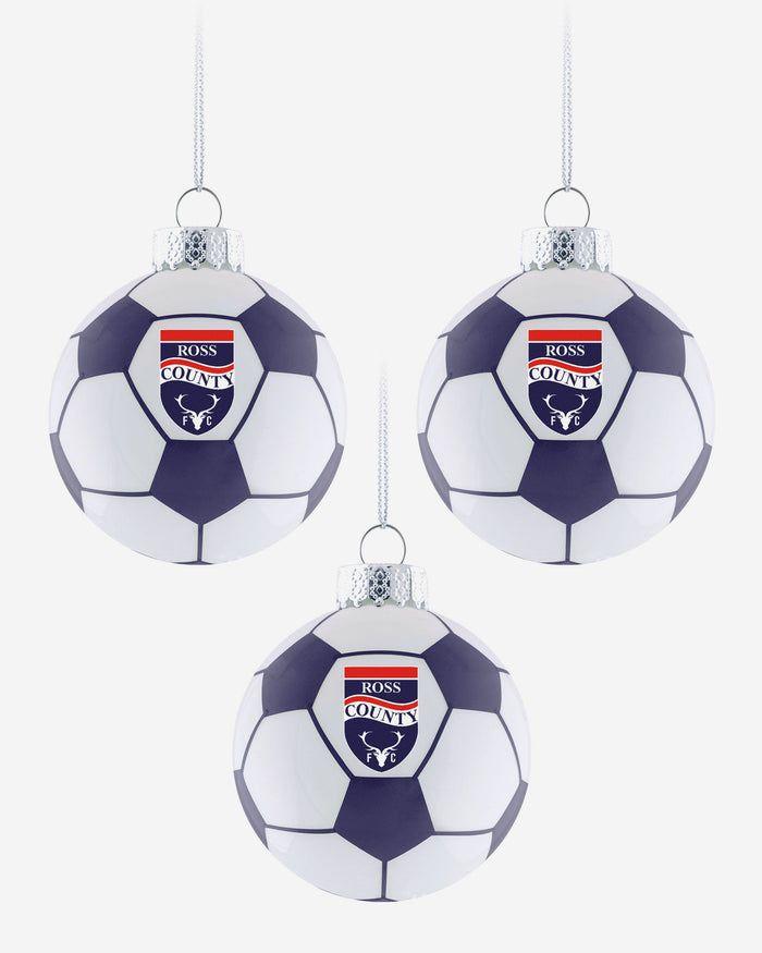 Ross County FC 3 Pack Football Ornament FOCO - FOCO.com | UK & IRE