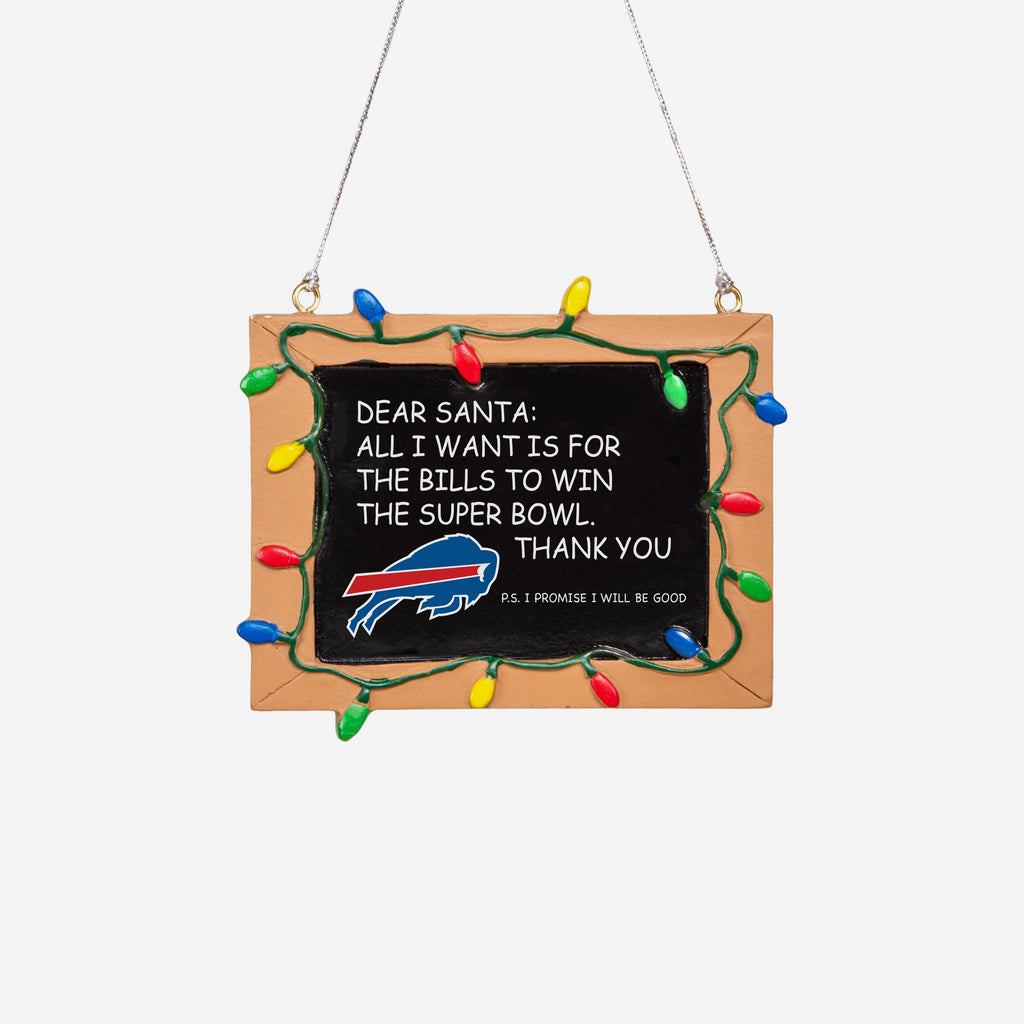 Buffalo Bills Resin Chalkboard Sign Ornament FOCO - FOCO.com | UK & IRE