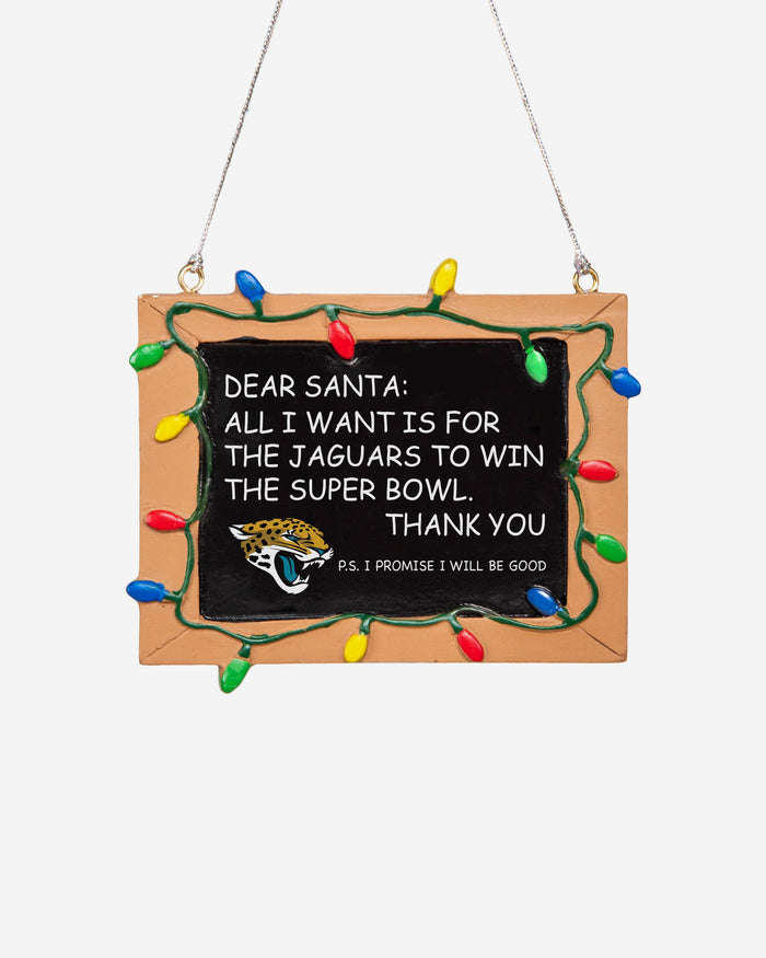 Jacksonville Jaguars Resin Chalkboard Sign Ornament FOCO - FOCO.com | UK & IRE