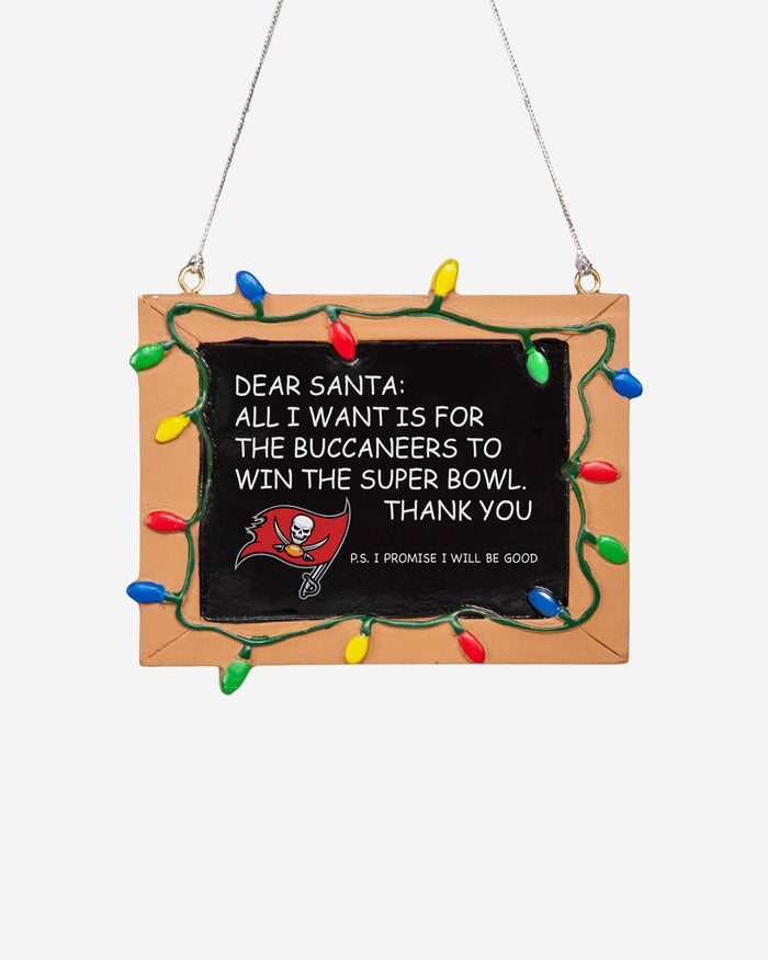Tampa Bay Buccaneers Resin Chalkboard Sign Ornament FOCO - FOCO.com | UK & IRE