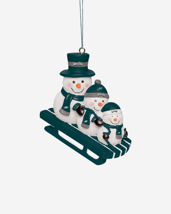 Philadelphia Eagles Sledding Snowmen Ornament FOCO - FOCO.com | UK & IRE