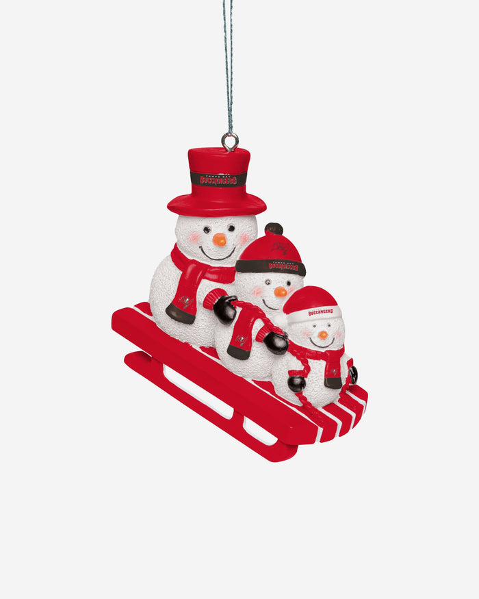 Tampa Bay Buccaneers Sledding Snowmen Ornament FOCO - FOCO.com | UK & IRE