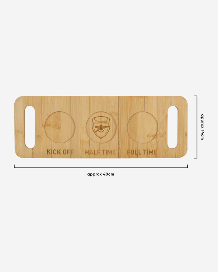 Arsenal FC Beer Flight Serving Board FOCO - FOCO.com | UK & IRE