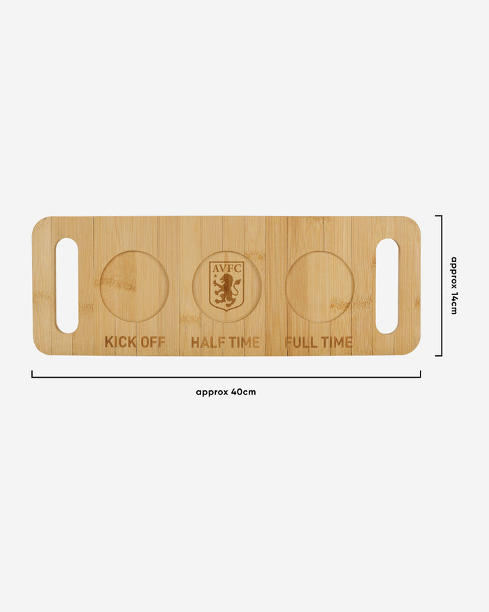 Aston Villa FC Original Beer Flight Serving Board FOCO - FOCO.com | UK & IRE