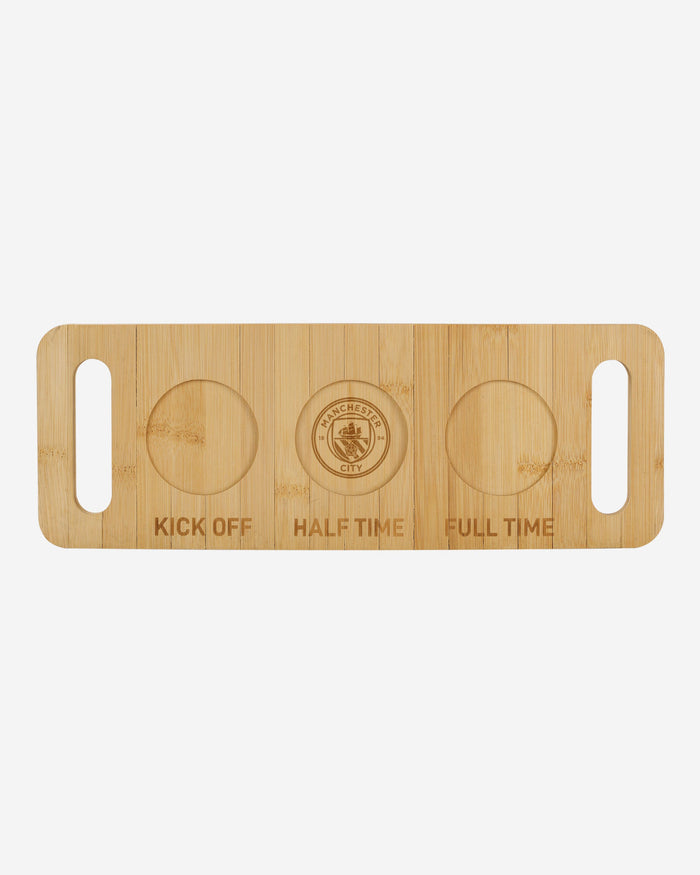 Manchester City FC Beer Flight Serving Board FOCO - FOCO.com | UK & IRE