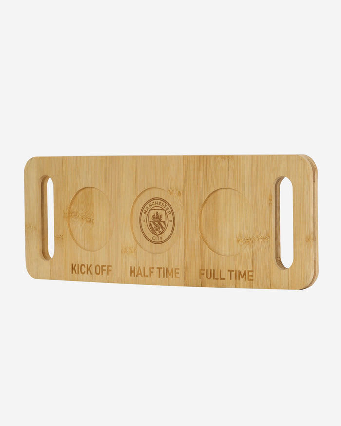 Manchester City FC Beer Flight Serving Board FOCO - FOCO.com | UK & IRE