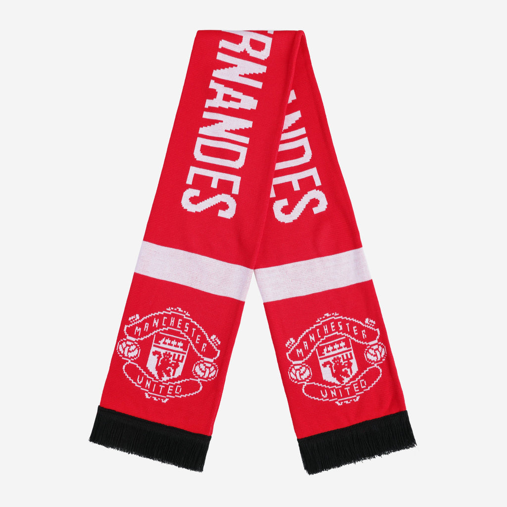 Bruno Fernandes Manchester United FC Scarf FOCO - FOCO.com | UK & IRE