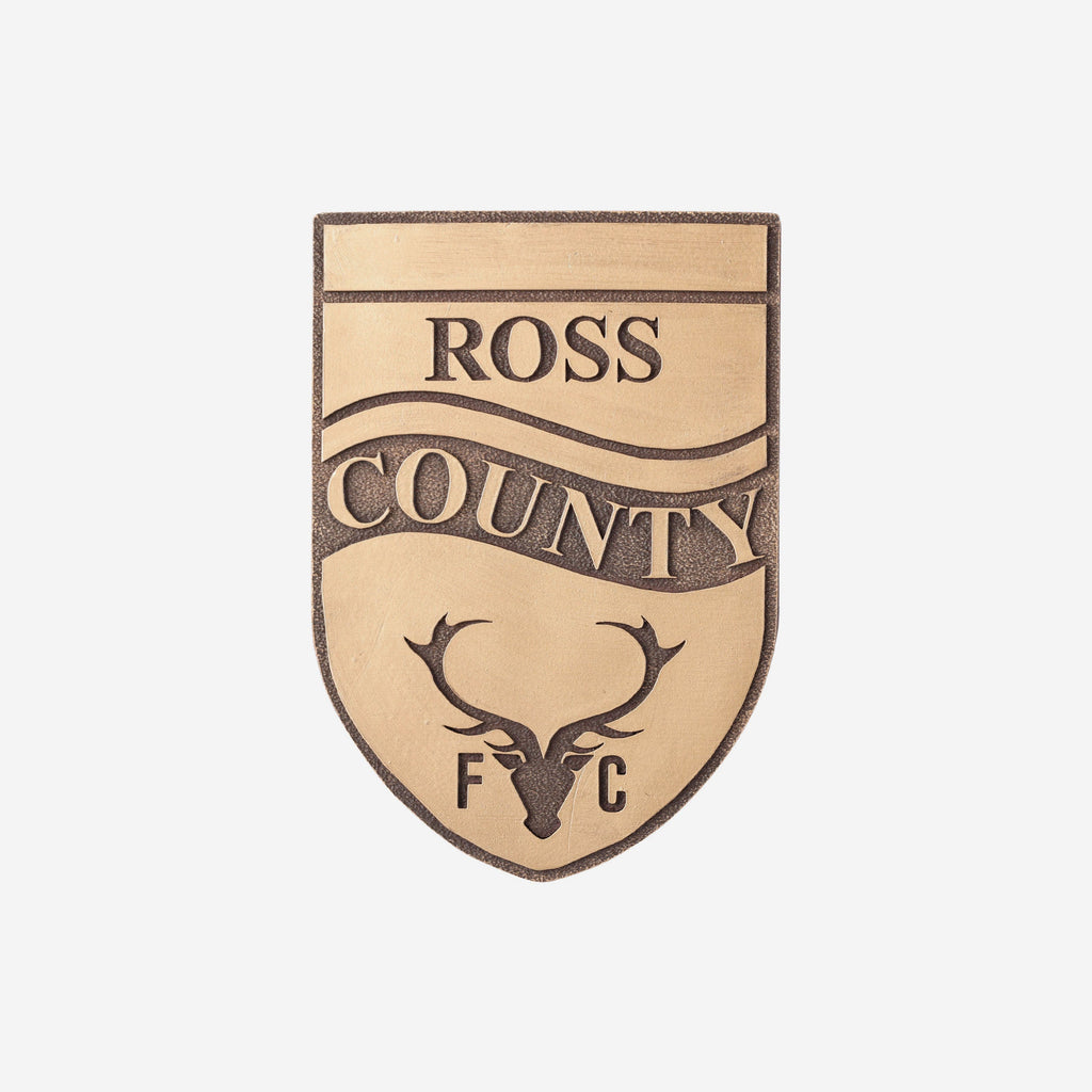 Ross County FC Bronze Effect Wall Sign FOCO - FOCO.com | UK & IRE