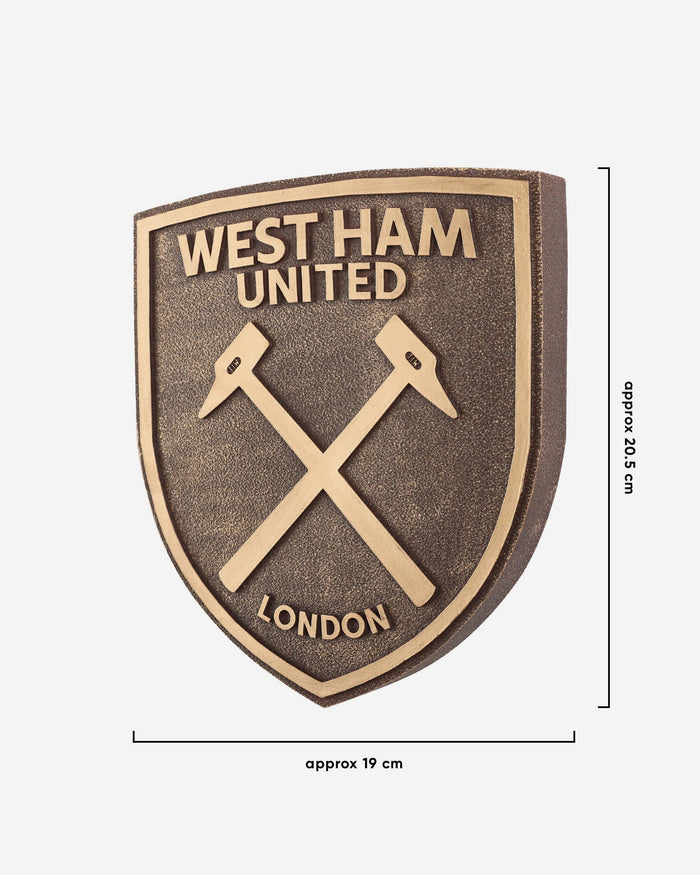 West Ham United FC Bronze Effect Wall Sign FOCO - FOCO.com | UK & IRE