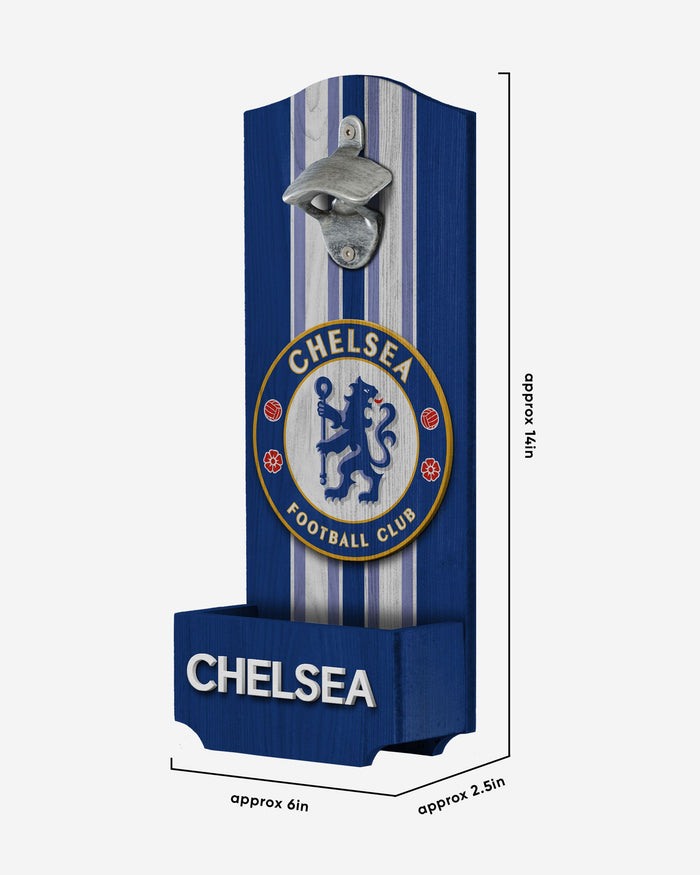 Chelsea FC Wooden Bottlecap Opener Sign FOCO - FOCO.com | UK & IRE