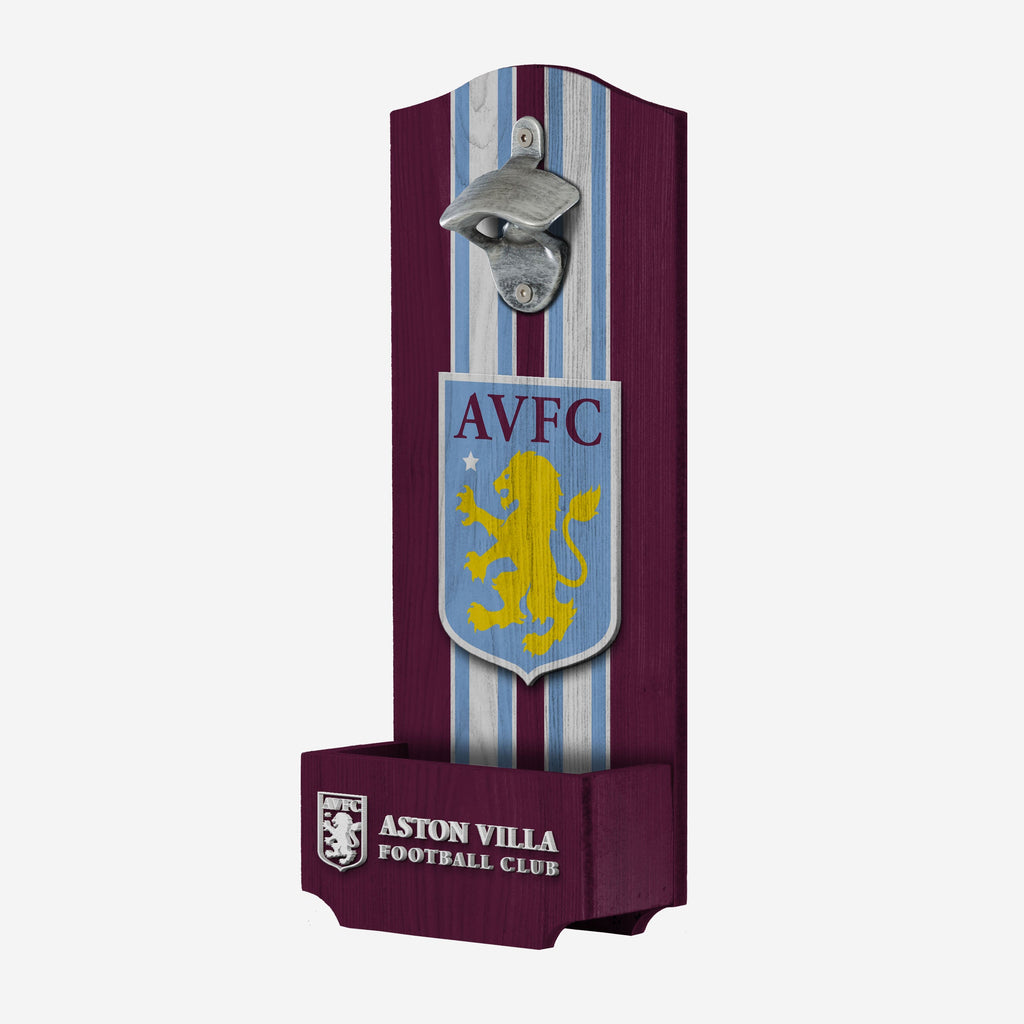 Aston Villa FC Original Wooden Bottlecap Opener Sign FOCO - FOCO.com | UK & IRE