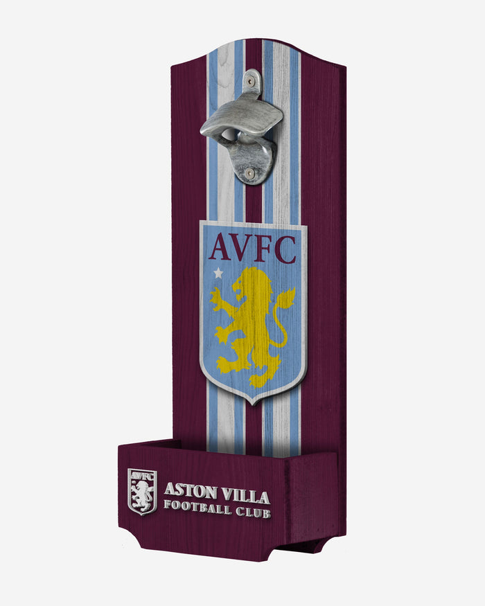 Aston Villa FC Original Wooden Bottlecap Opener Sign FOCO - FOCO.com | UK & IRE