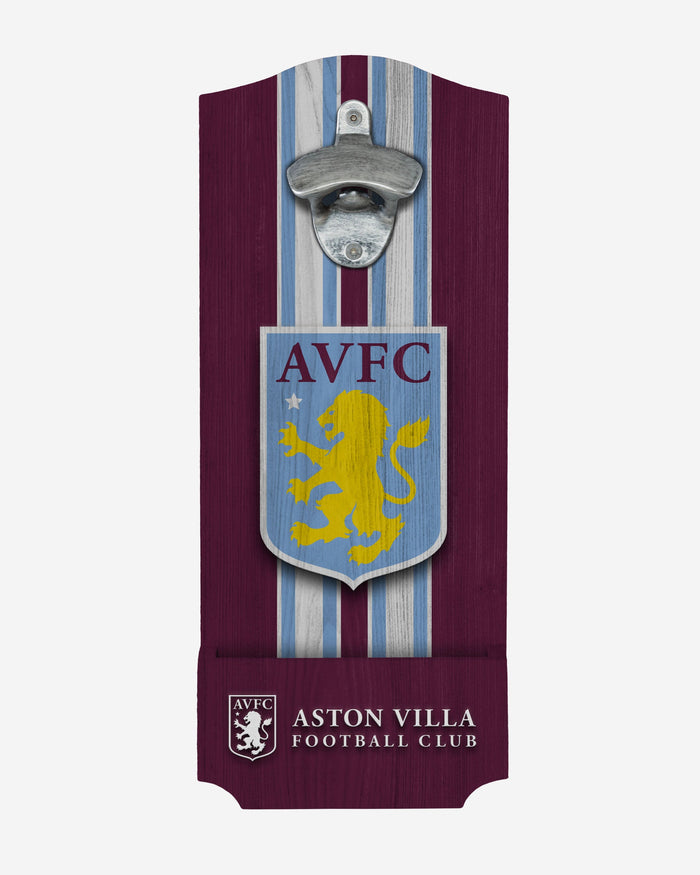 Aston Villa FC Original Wooden Bottlecap Opener Sign FOCO - FOCO.com | UK & IRE