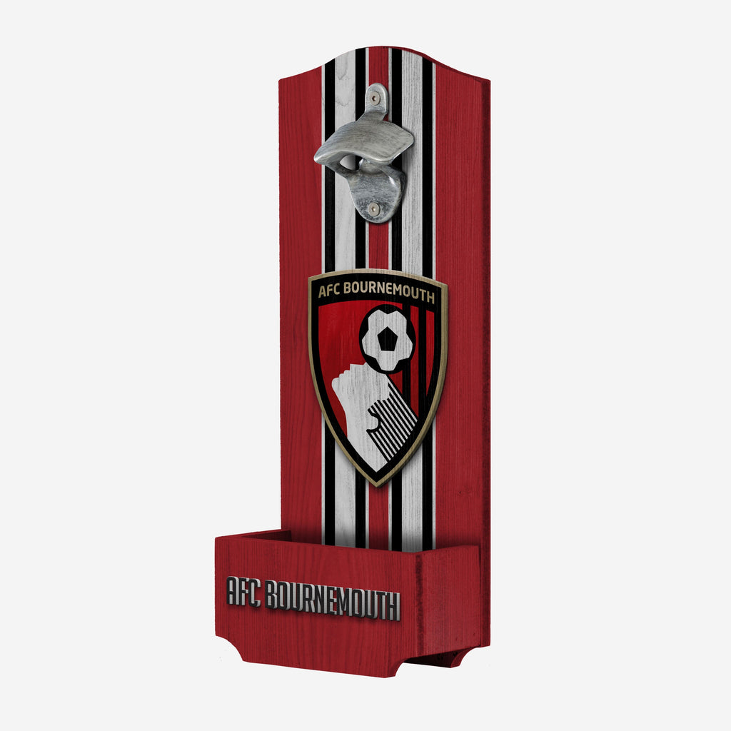 AFC Bournemouth Wooden Bottlecap Opener Sign FOCO - FOCO.com | UK & IRE