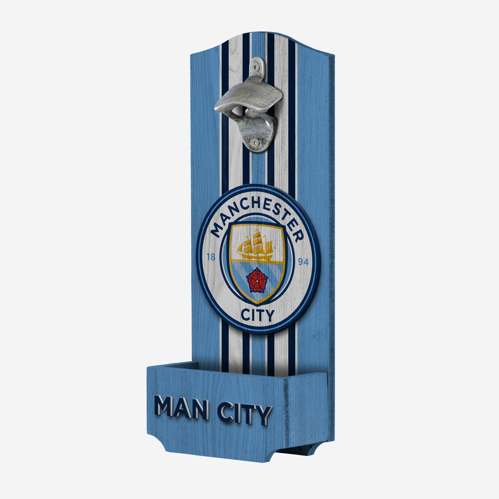Manchester City FC Wooden Bottlecap Opener Sign FOCO - FOCO.com | UK & IRE