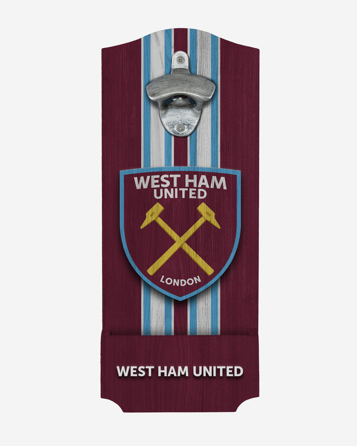 West Ham United FC Wooden Bottlecap Opener Sign FOCO - FOCO.com | UK & IRE
