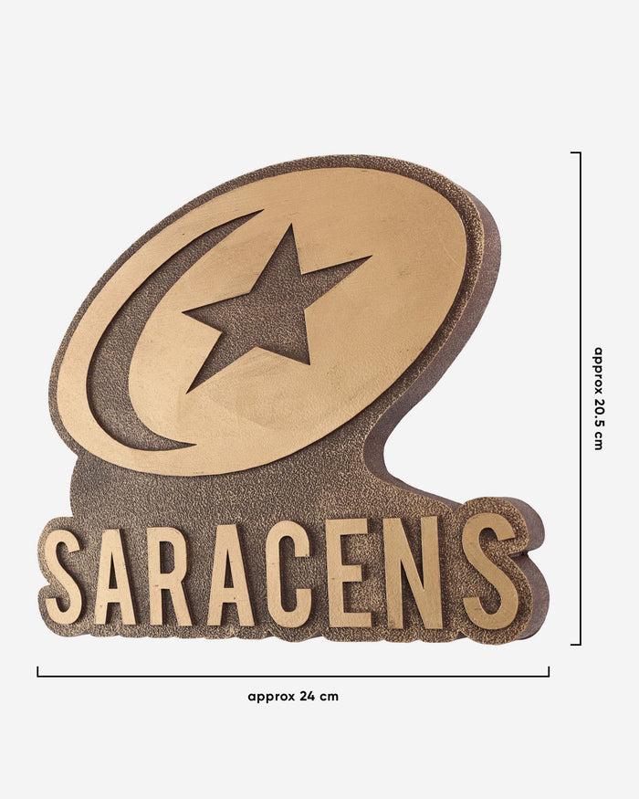 Saracens Bronze Effect Wall Sign FOCO - FOCO.com | UK & IRE