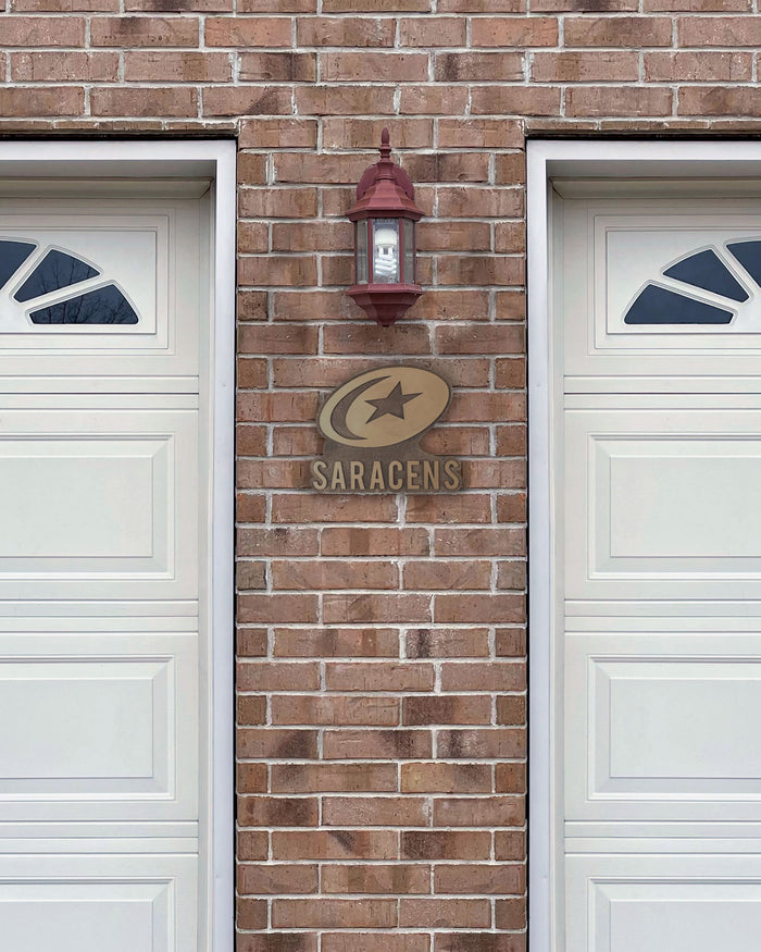 Saracens Bronze Effect Wall Sign FOCO - FOCO.com | UK & IRE