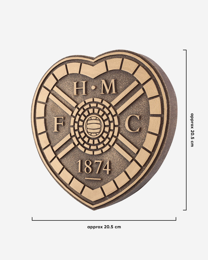 Heart Of Midlothian FC Bronze Effect Wall Sign FOCO - FOCO.com | UK & IRE